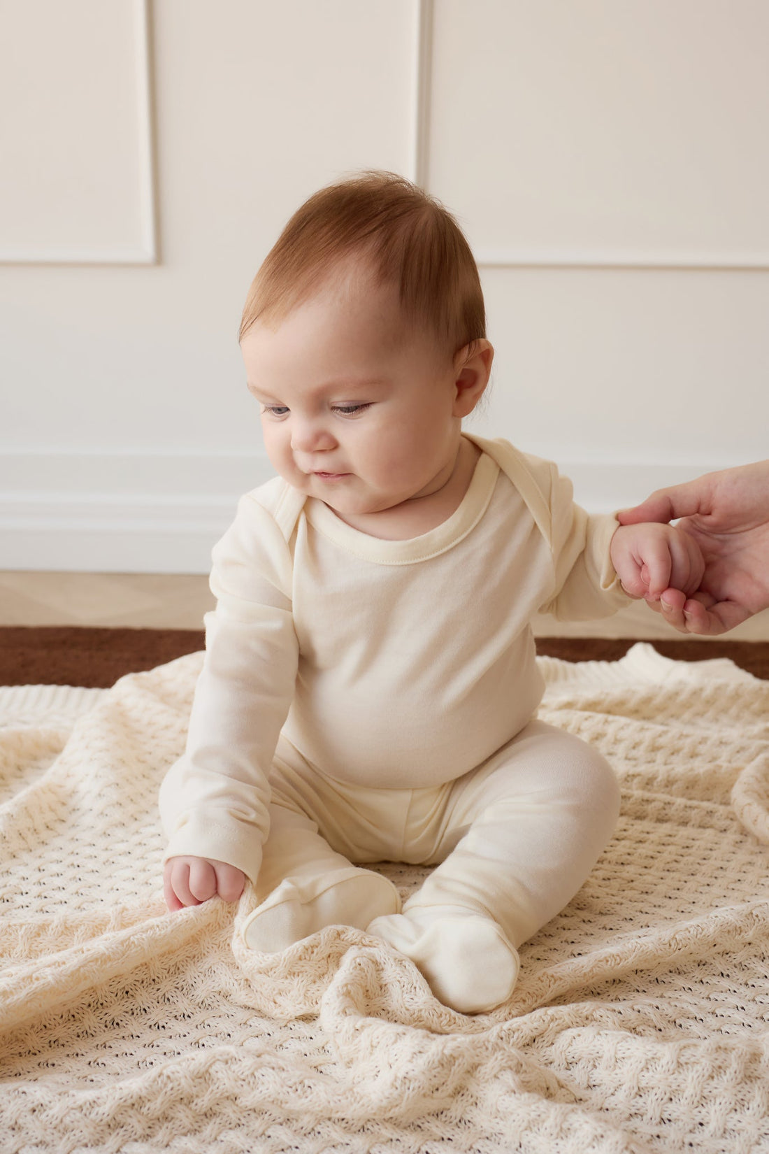 Merino Legging - Cloud Childrens Legging from Jamie Kay Australia