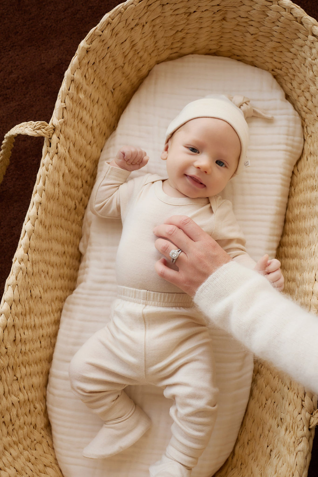 Merino Long Sleeve Envelope Bodysuit - Natural Childrens Bodysuit from Jamie Kay Australia