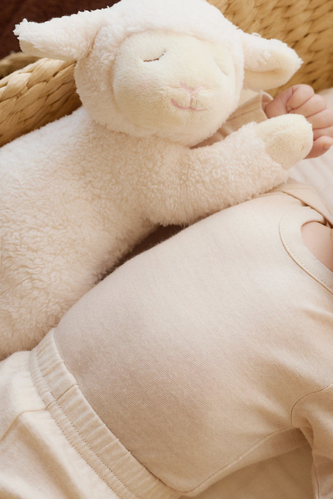 Merino Long Sleeve Envelope Bodysuit - Natural Childrens Bodysuit from Jamie Kay Australia