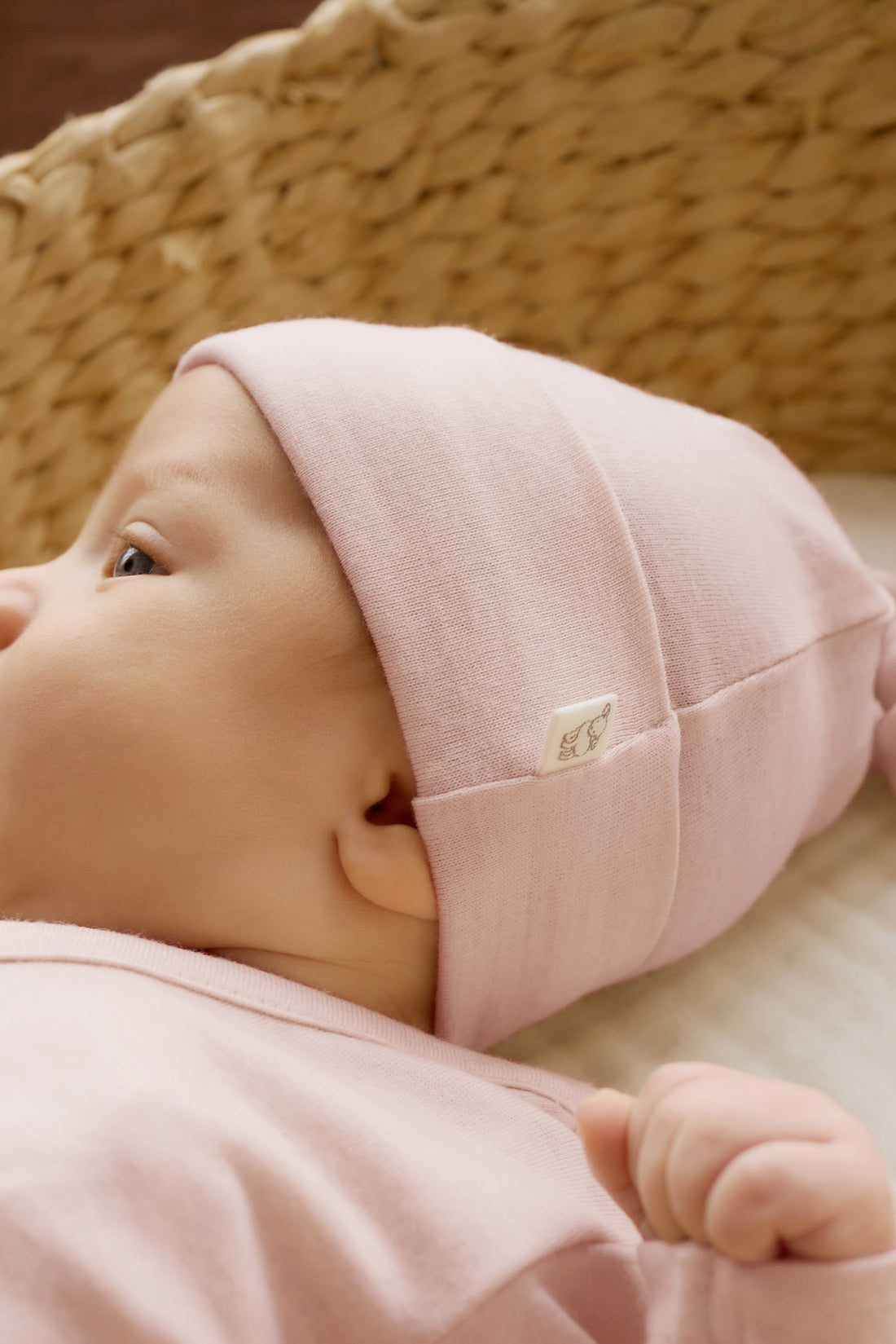 Merino Beanie - Cloud Pink Childrens Beanie from Jamie Kay Australia