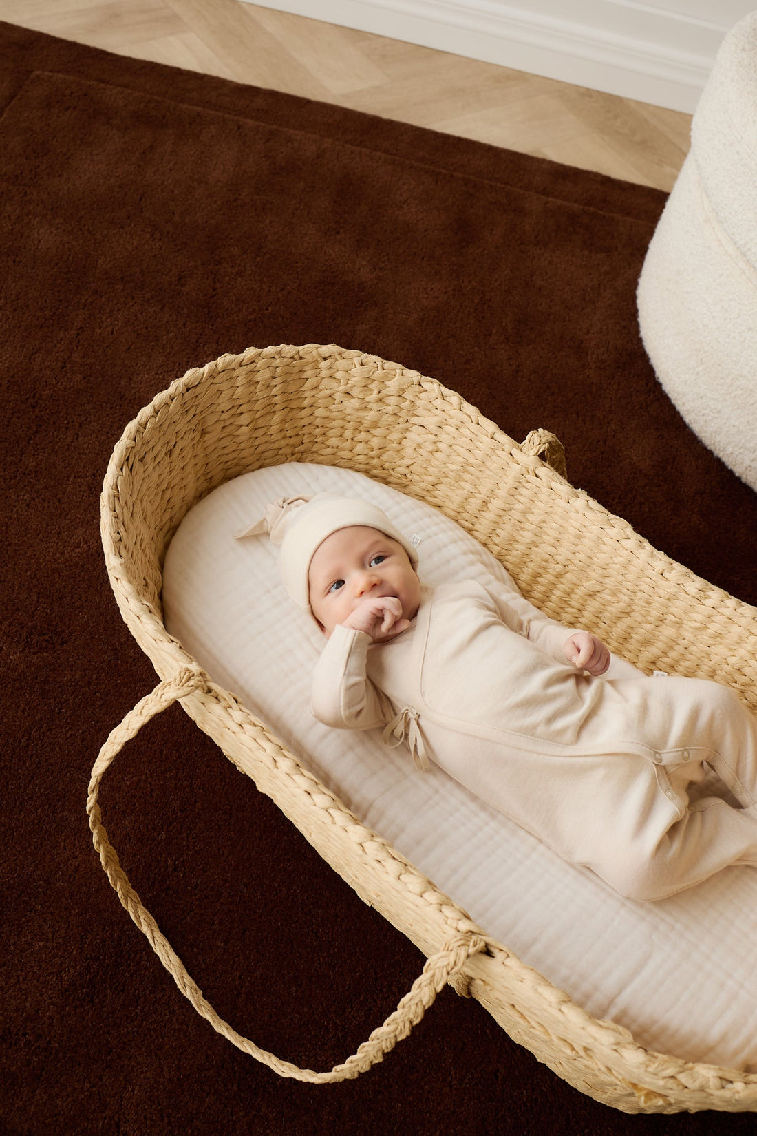 Merino Beanie - Natural Childrens Beanie from Jamie Kay Australia