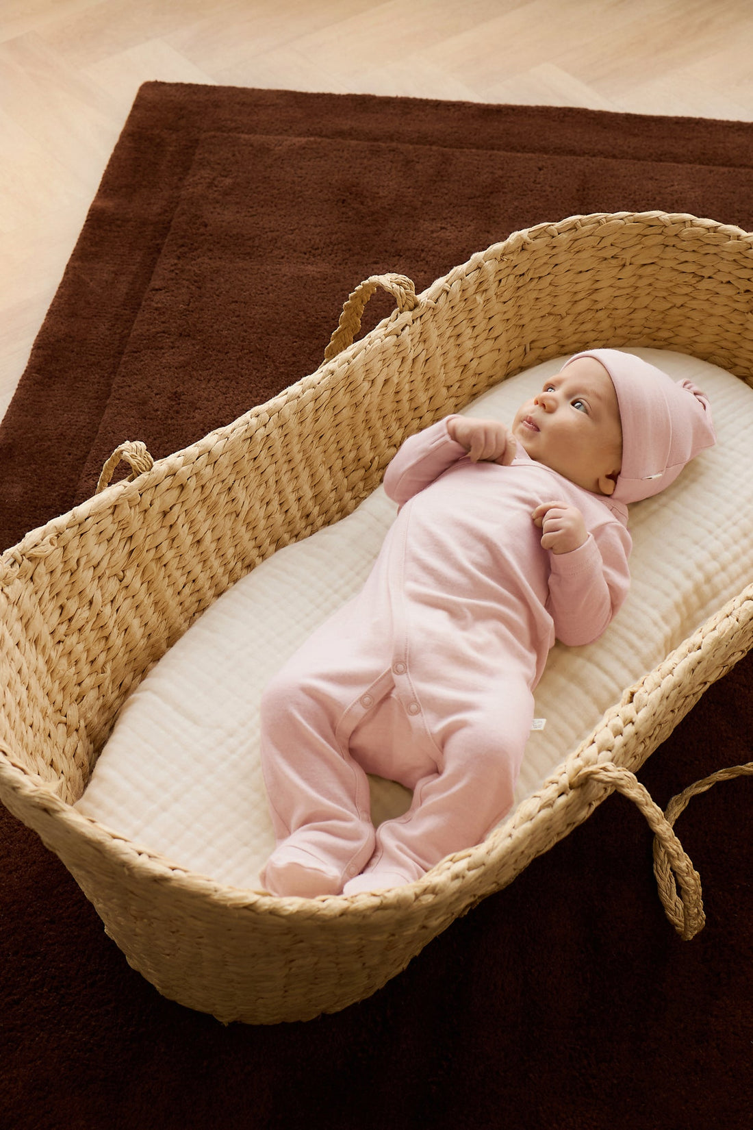 Merino Beanie - Cloud Pink Childrens Beanie from Jamie Kay Australia