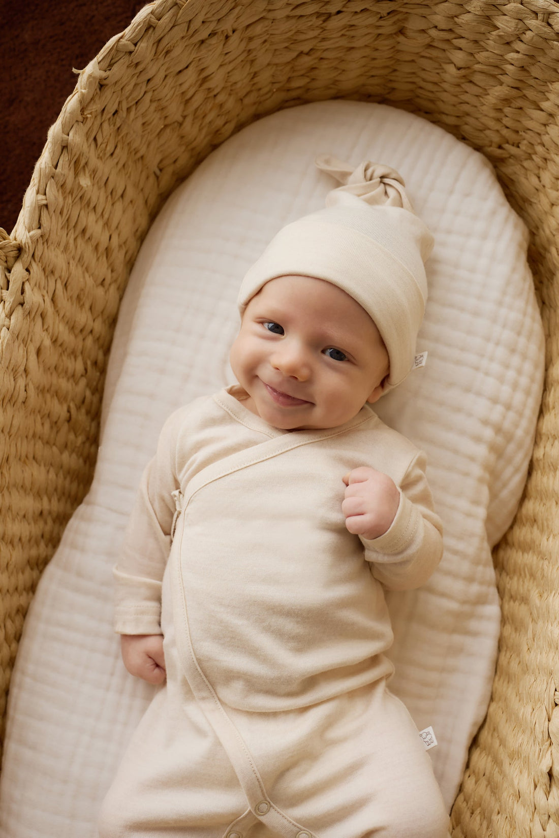Merino Beanie - Natural Childrens Beanie from Jamie Kay Australia