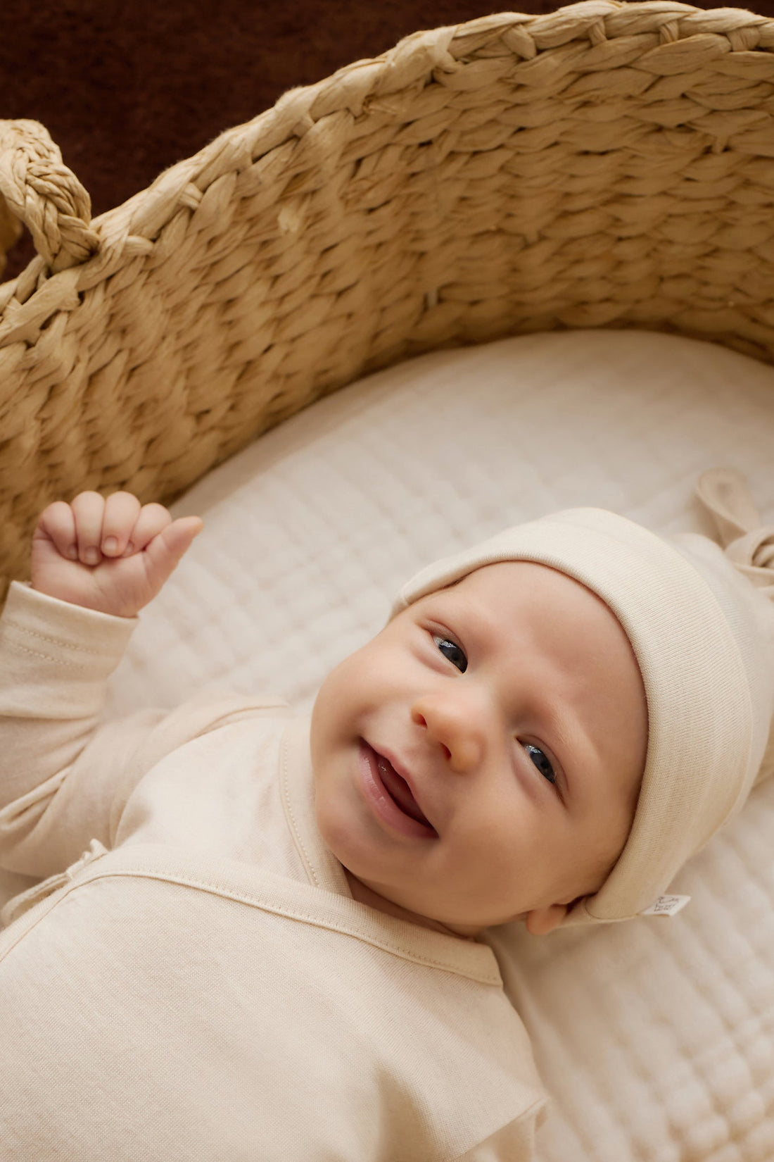 Merino Beanie - Natural Childrens Beanie from Jamie Kay Australia