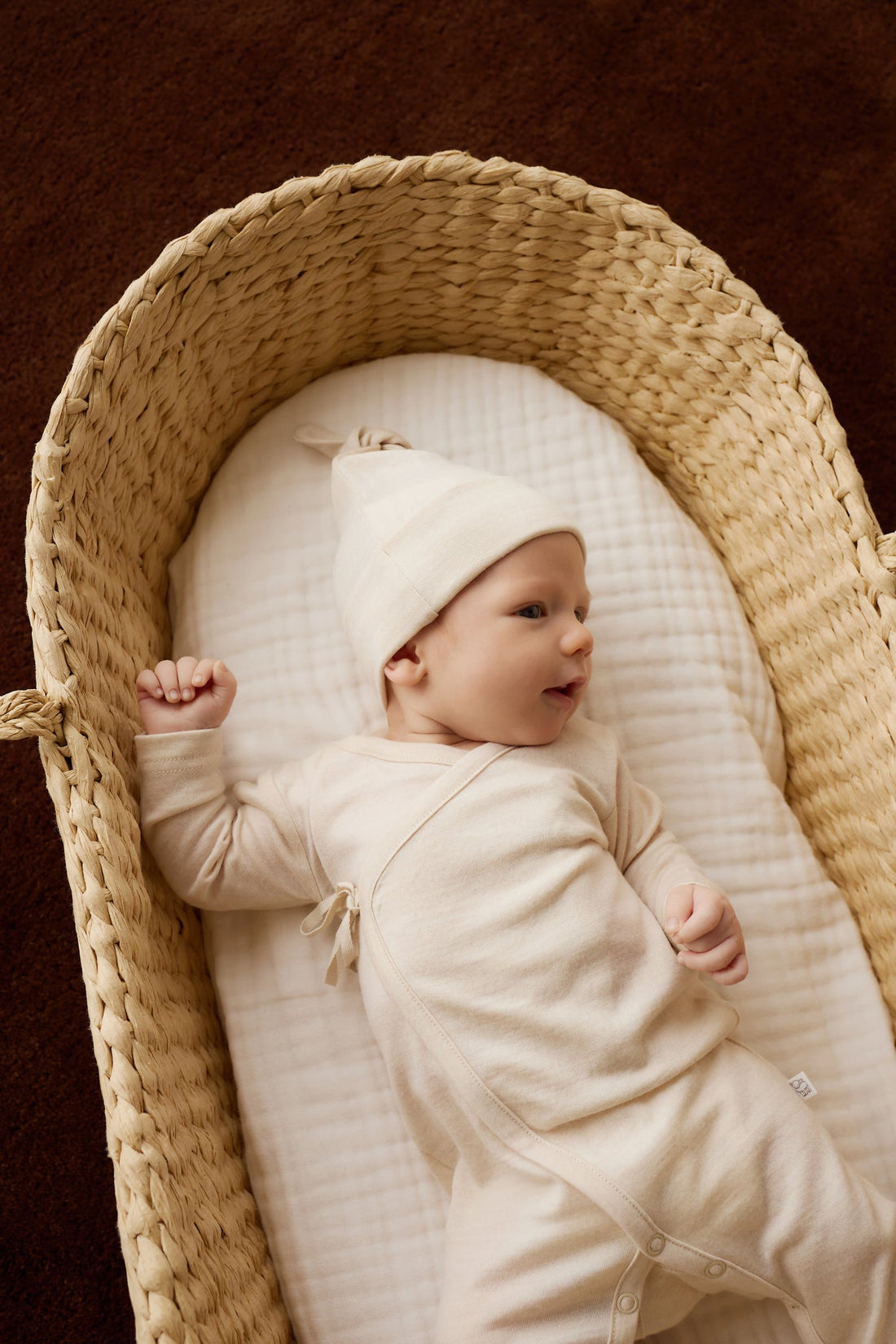 Merino Wrap Onepiece - Natural Childrens Onepiece from Jamie Kay Australia