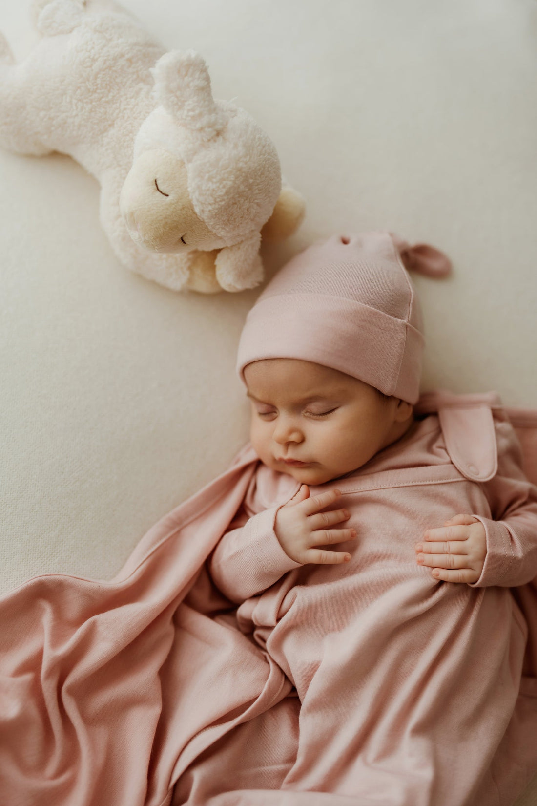 Merino Beanie - Cloud Pink Childrens Beanie from Jamie Kay Australia