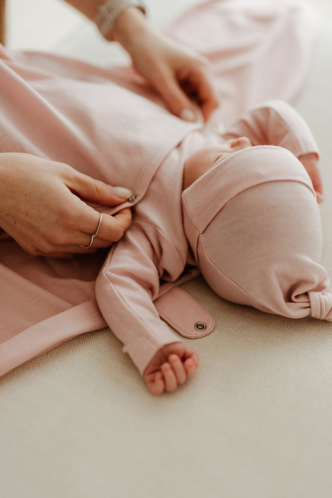 Cocooi Merino Babywrap - Cloud Pink Childrens Sleeping Bag from Jamie Kay Australia