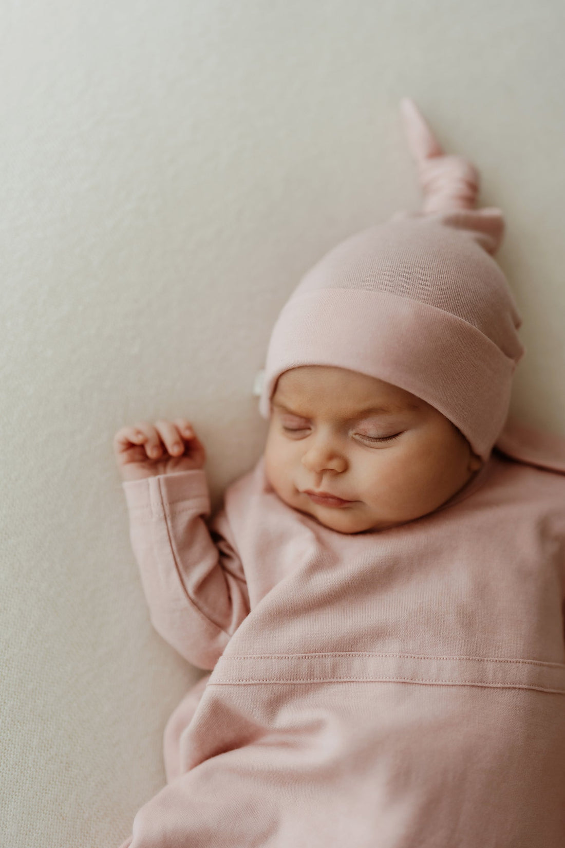 Merino Beanie - Cloud Pink Childrens Beanie from Jamie Kay Australia