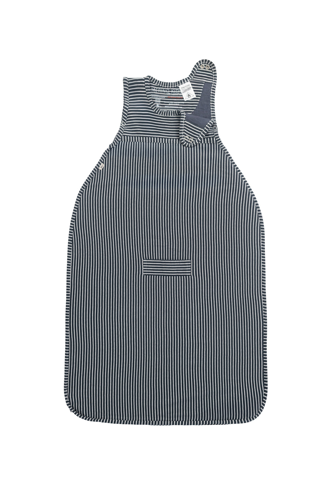 Merino Kids Go Go Bag - All Seasons - Dark Slate Stripe Childrens Sleeping Bag from Jamie Kay Australia