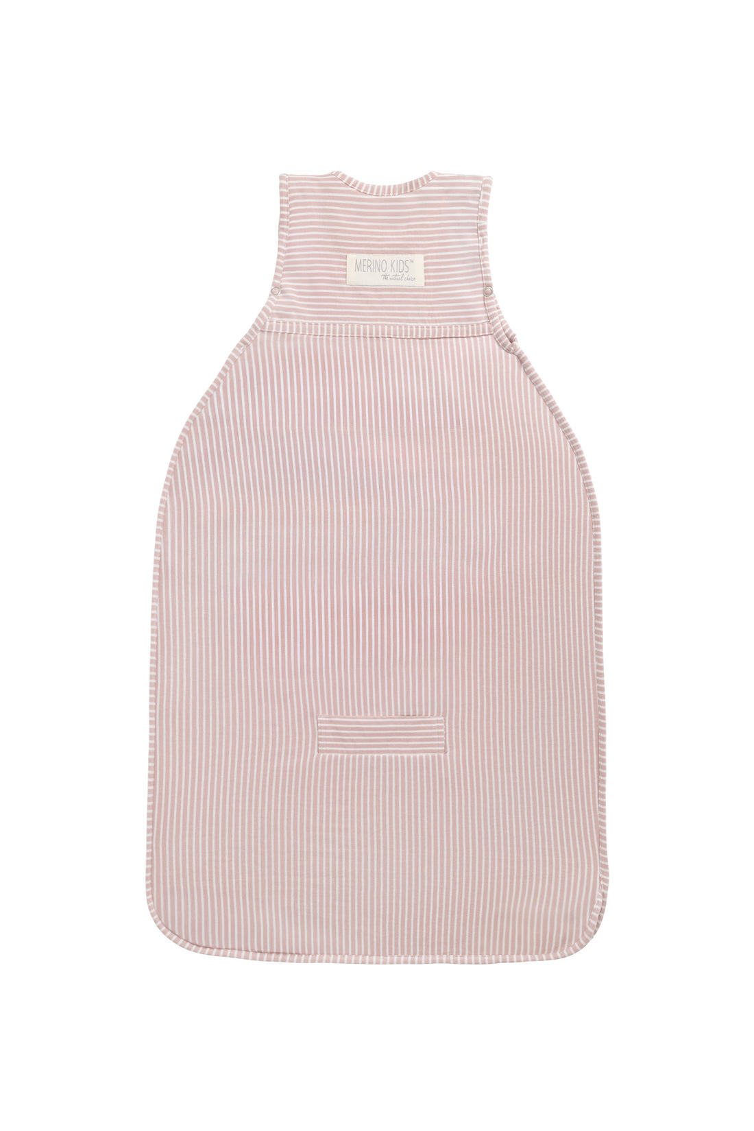 Merino Kids Go Go Bag - All Seasons - Misty Rose Stripe Childrens Sleeping Bag from Jamie Kay Australia