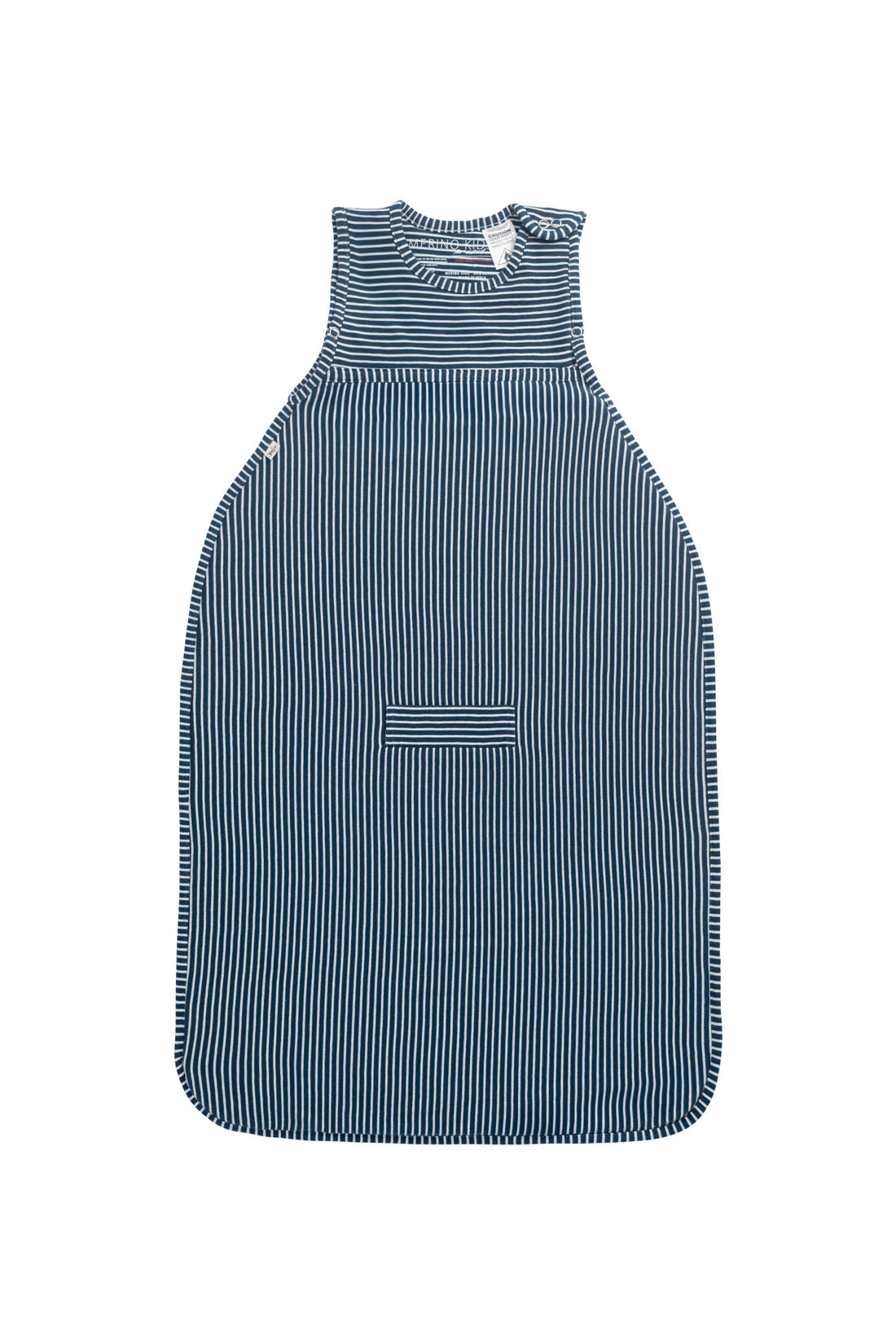 Merino Kids Go Go Bag - All Seasons - Navy Stripe Childrens Sleeping Bag from Jamie Kay Australia