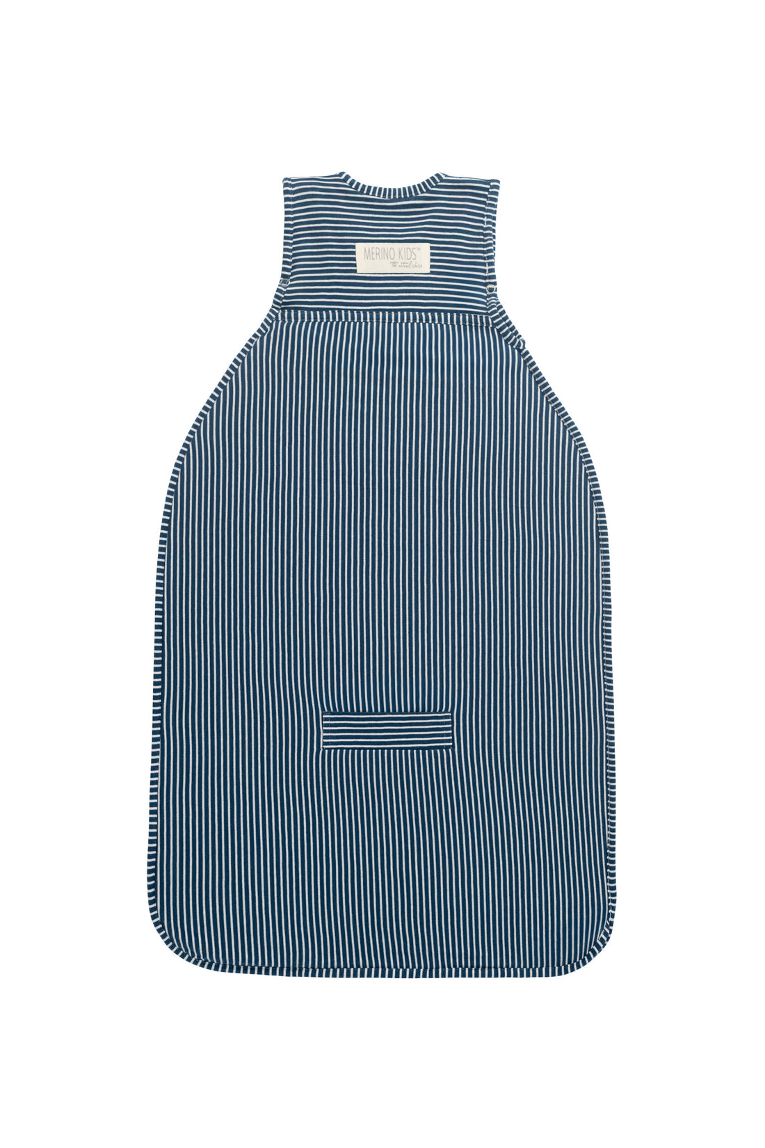 Merino Kids Go Go Bag - All Seasons - Navy Stripe Childrens Sleeping Bag from Jamie Kay Australia