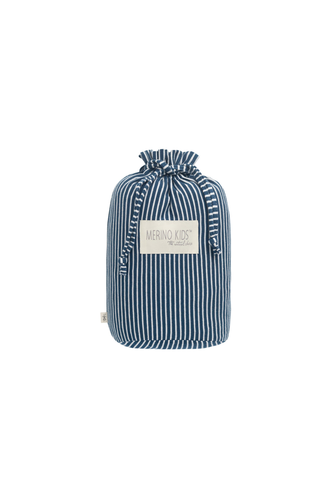 Merino Kids Go Go Bag - All Seasons - Navy Stripe Childrens Sleeping Bag from Jamie Kay Australia