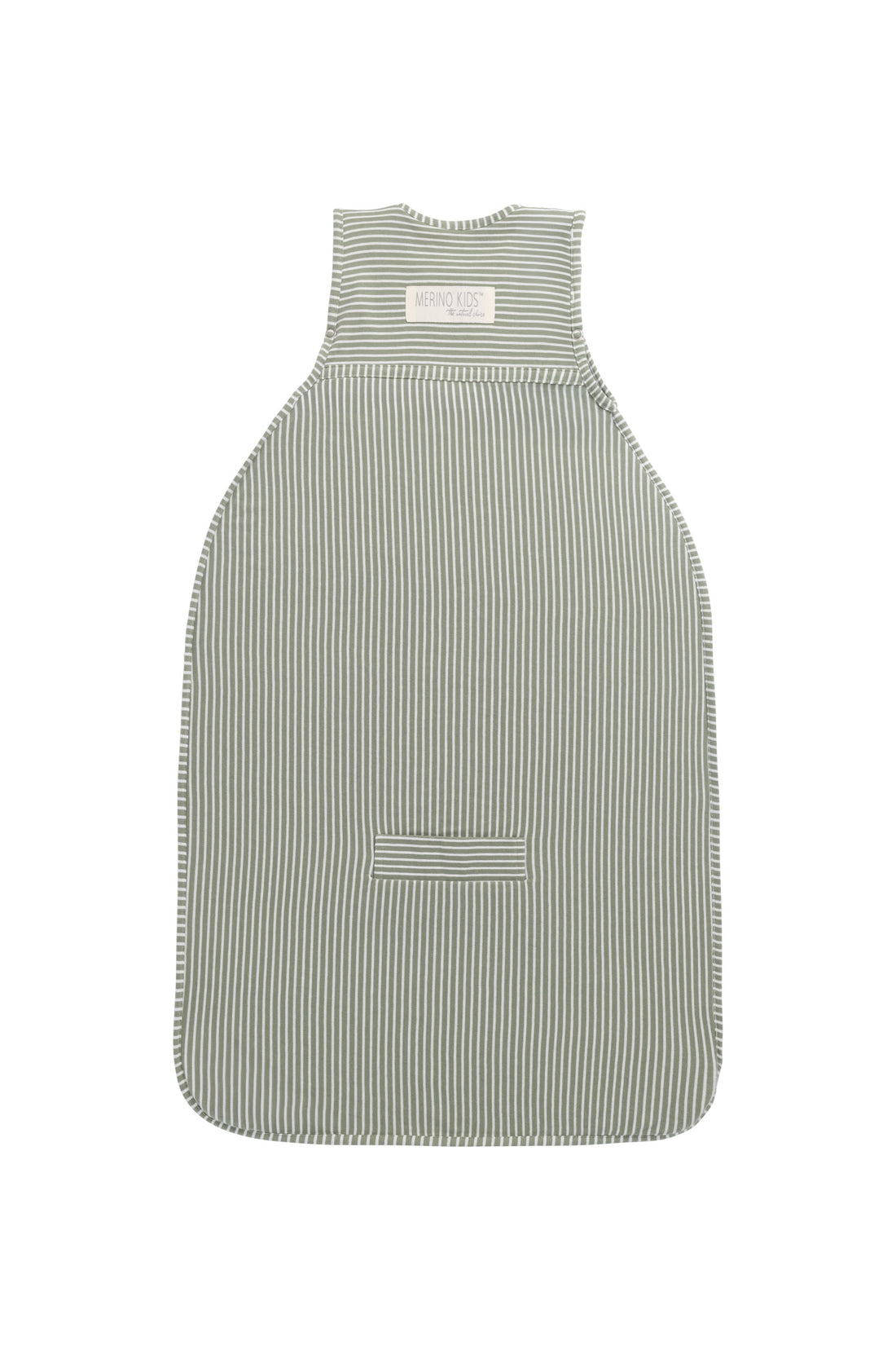 Merino Kids Go Go Bag - All Seasons - Olive Stripe Childrens Sleeping Bag from Jamie Kay Australia