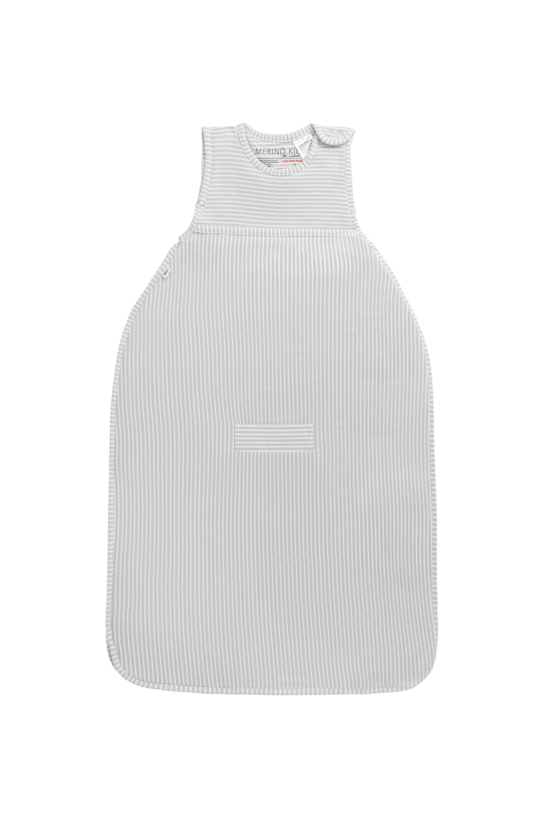 Merino Kids Go Go Bag - All Seasons - Turtle Dove Stripe Childrens Sleeping Bag from Jamie Kay Australia