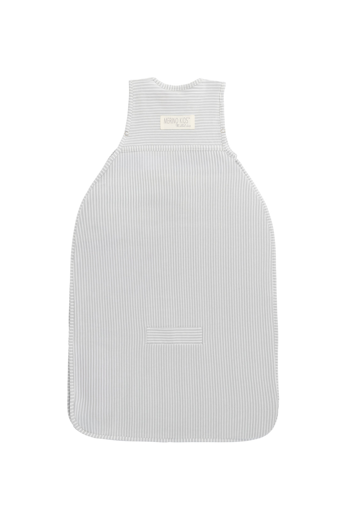 Merino Kids Go Go Bag - All Seasons - Turtle Dove Stripe Childrens Sleeping Bag from Jamie Kay Australia