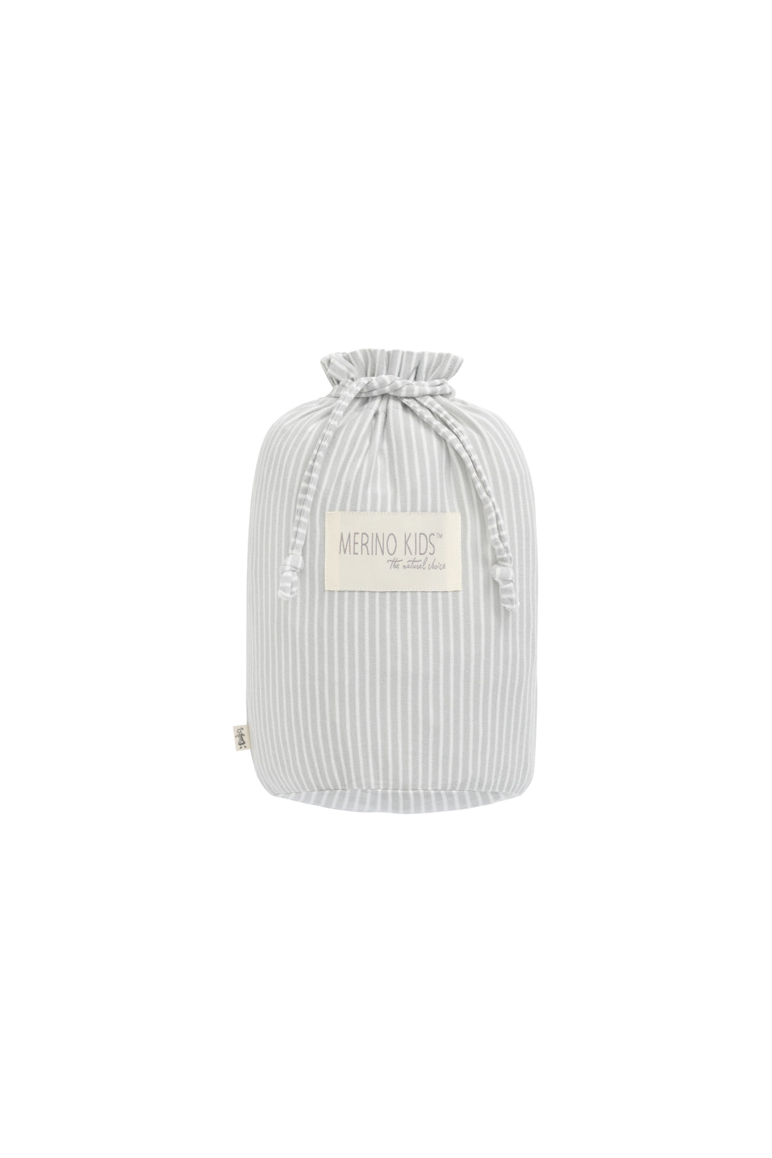 Merino Kids Go Go Bag - All Seasons - Turtle Dove Stripe Childrens Sleeping Bag from Jamie Kay Australia