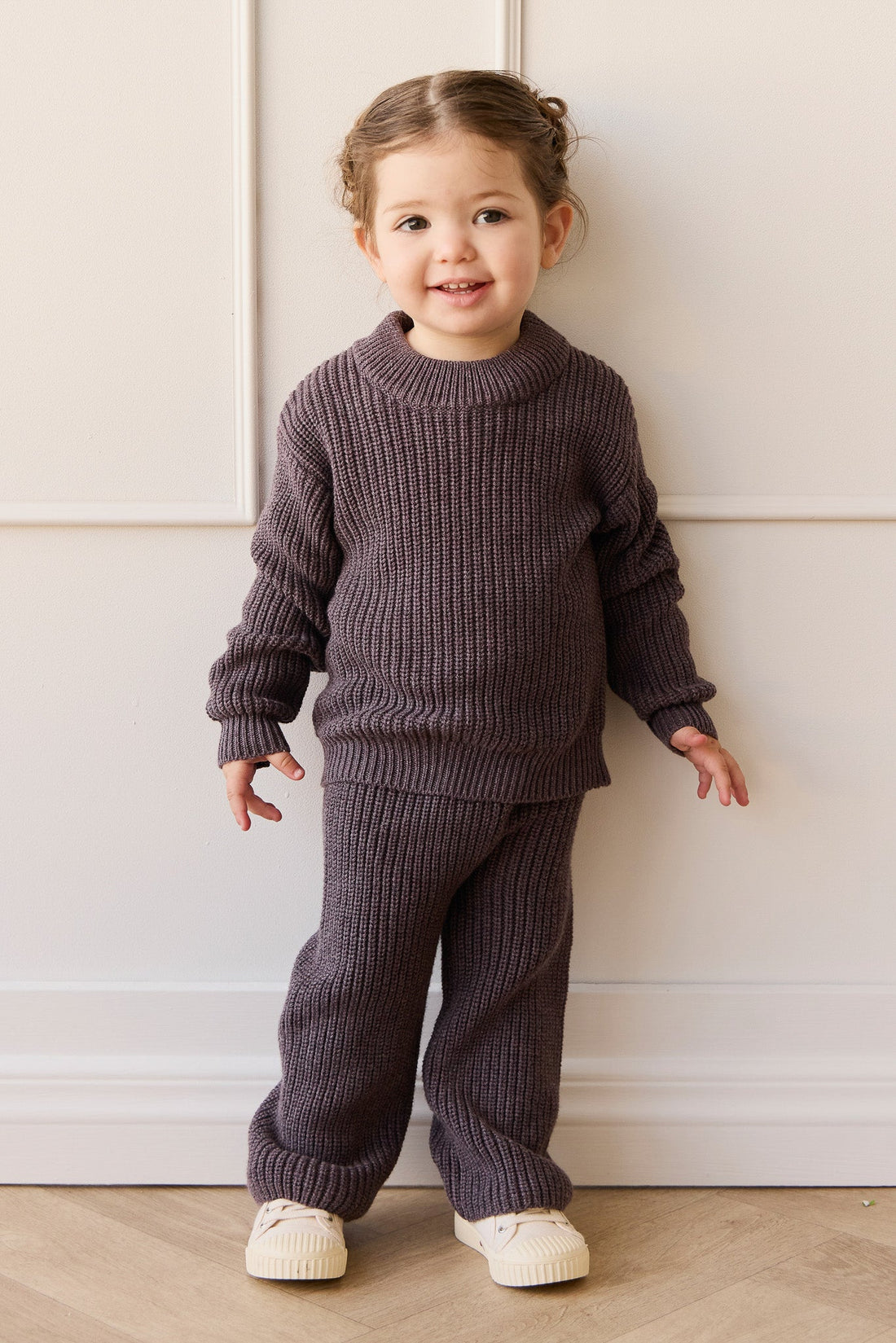 Morgan Jumper - Sugar Plum Marle Childrens Jumper from Jamie Kay Australia