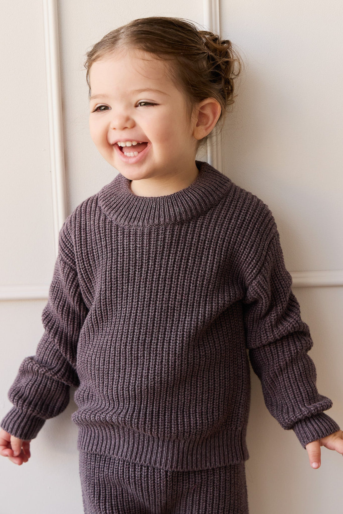 Morgan Jumper - Sugar Plum Marle Childrens Jumper from Jamie Kay Australia
