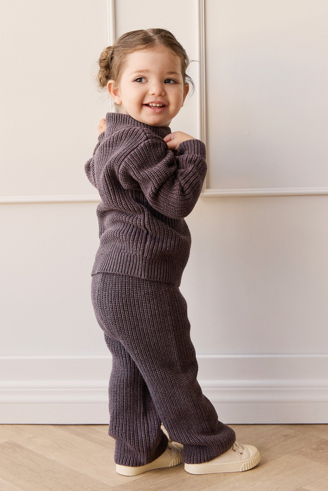 Morgan Jumper - Sugar Plum Marle Childrens Jumper from Jamie Kay Australia