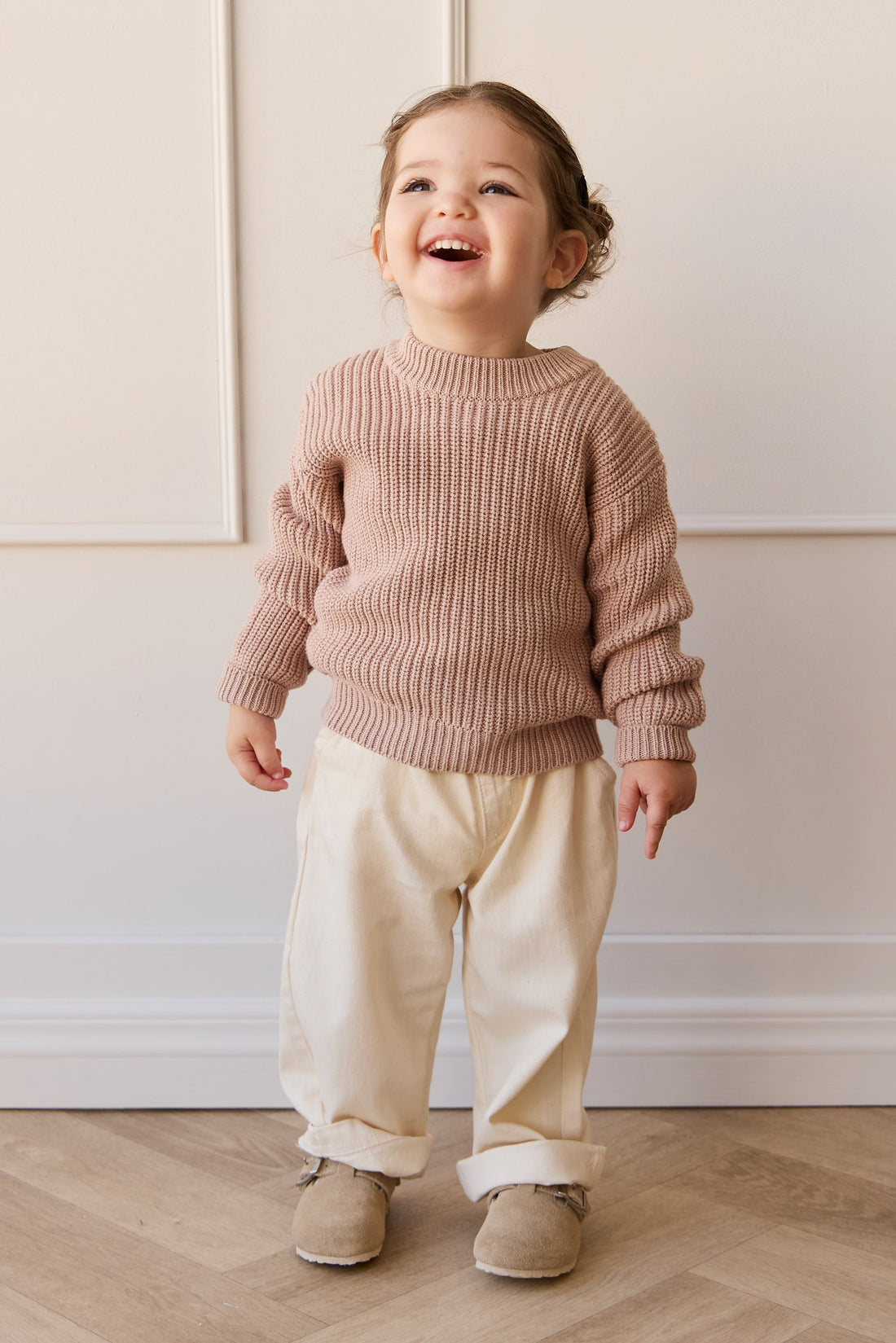 Morgan Jumper - Dusky Rose Marle Childrens Jumper from Jamie Kay Australia