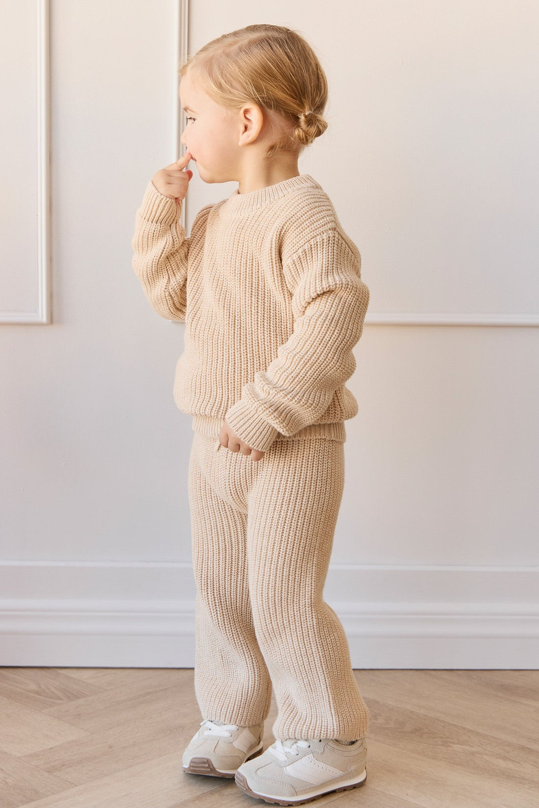 Morgan Pant - Oatmeal Marle Childrens Pant from Jamie Kay Australia