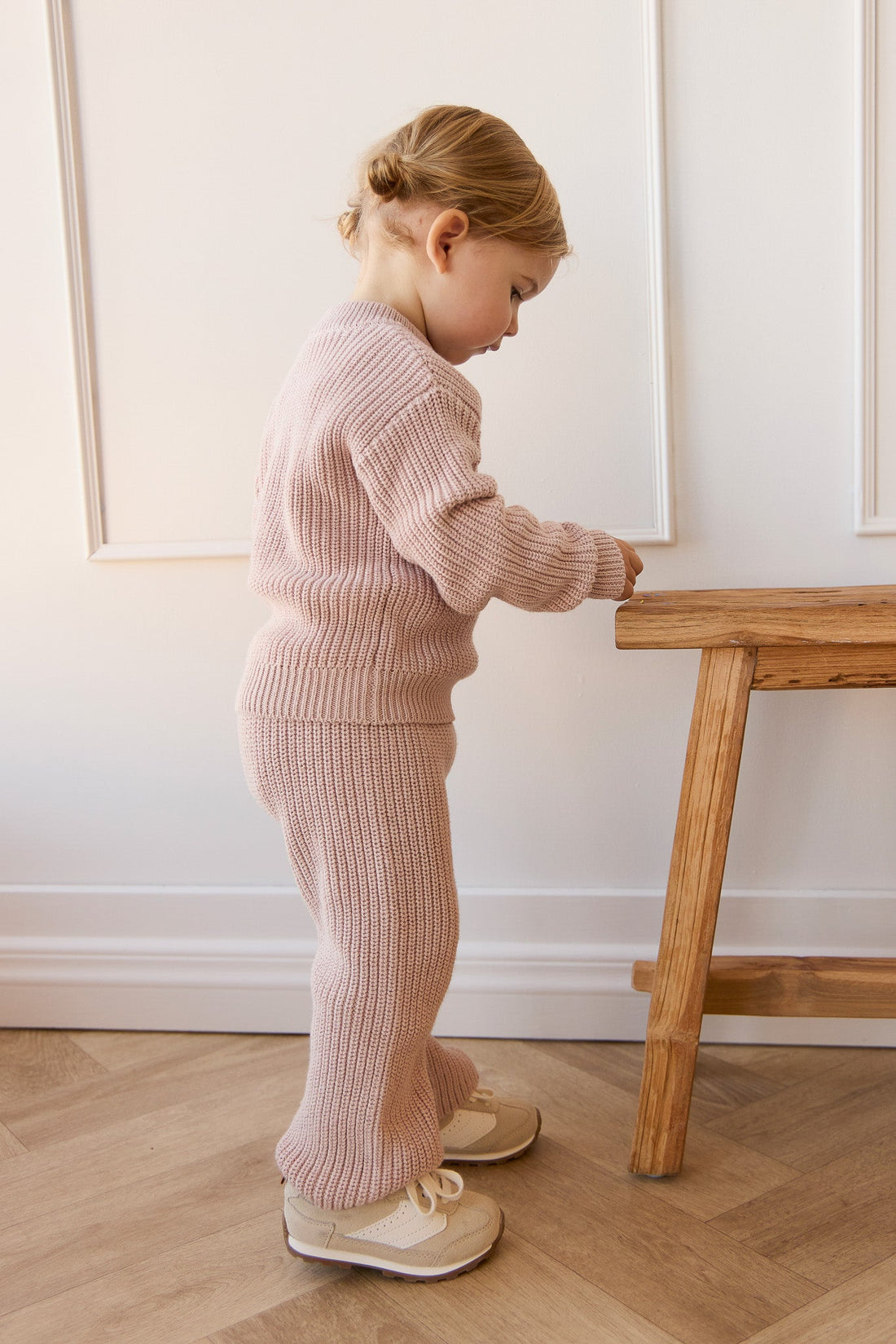 Morgan Pant - Soft Misty Marle Childrens Pant from Jamie Kay Australia
