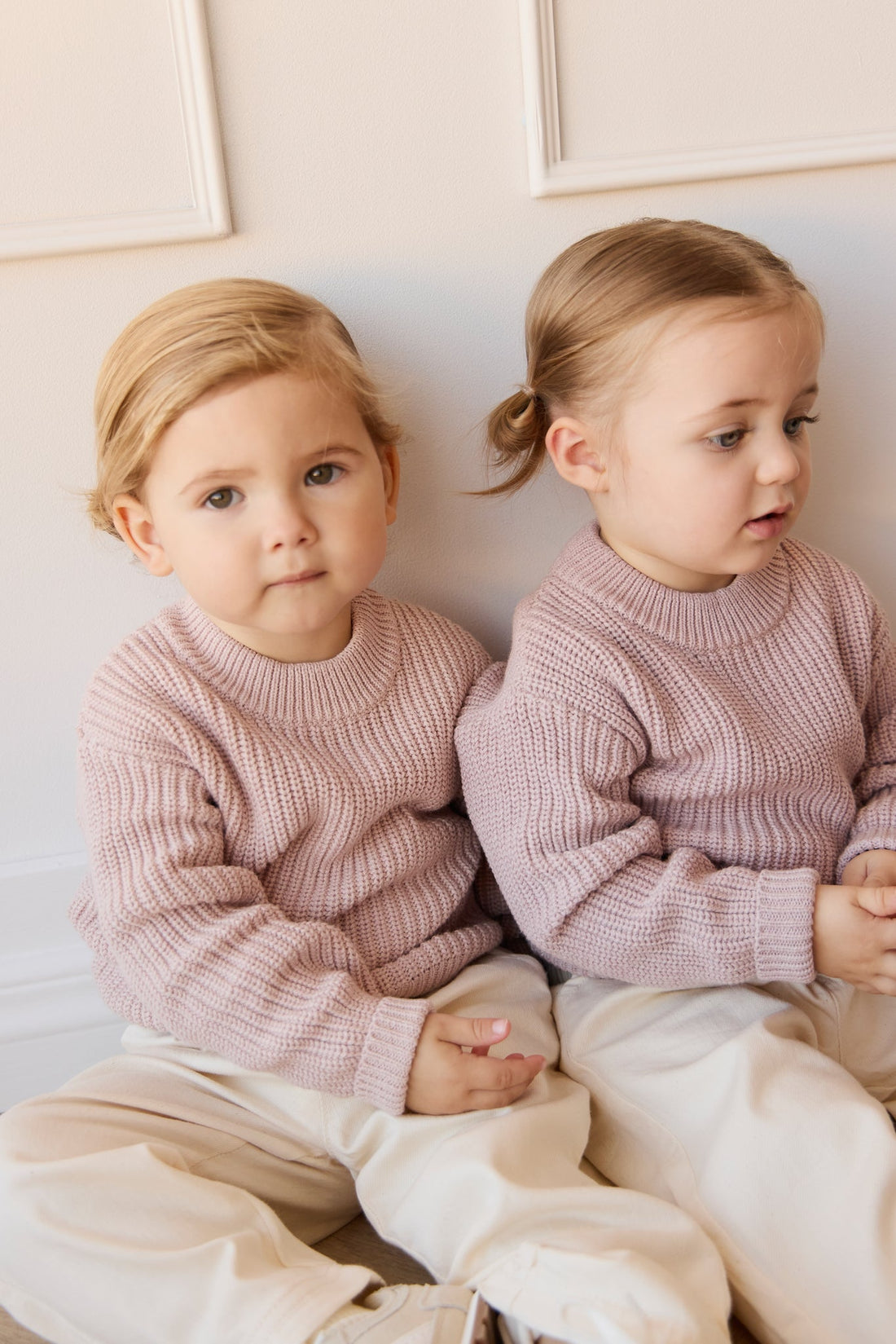 Morgan Jumper - Soft Misty Marle Childrens Jumper from Jamie Kay Australia