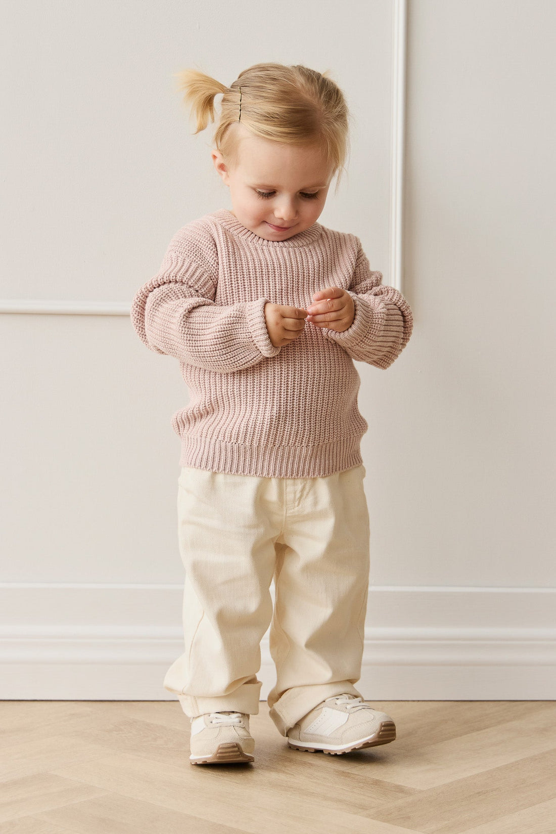 Morgan Jumper - Mauve Chalk Marle Childrens Jumper from Jamie Kay Australia