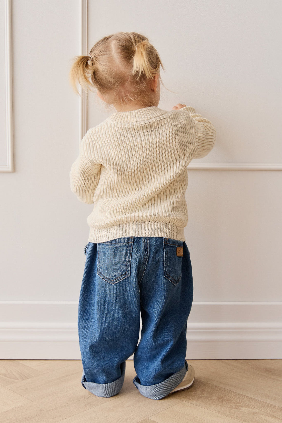 Morgan Jumper - Egret Childrens Jumper from Jamie Kay Australia