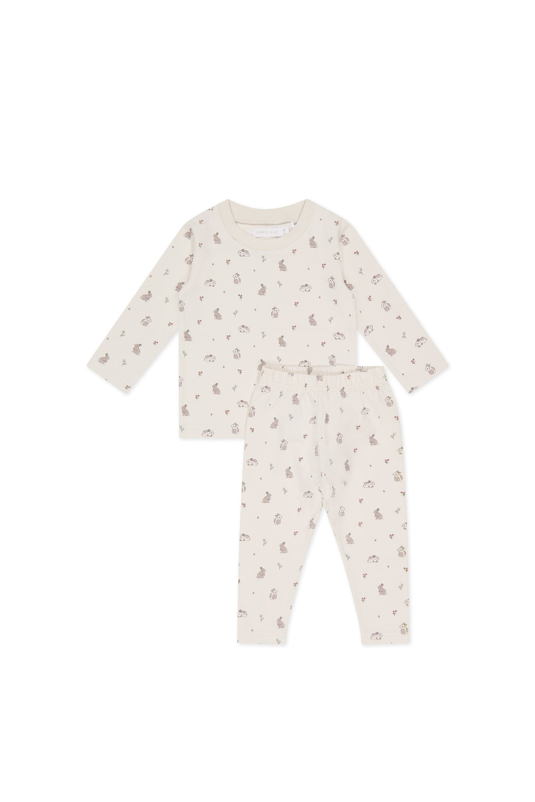 Organic Cotton Avis Long Sleeve Pyjama Set - Hoppy Days Childrens Pyjama from Jamie Kay Australia