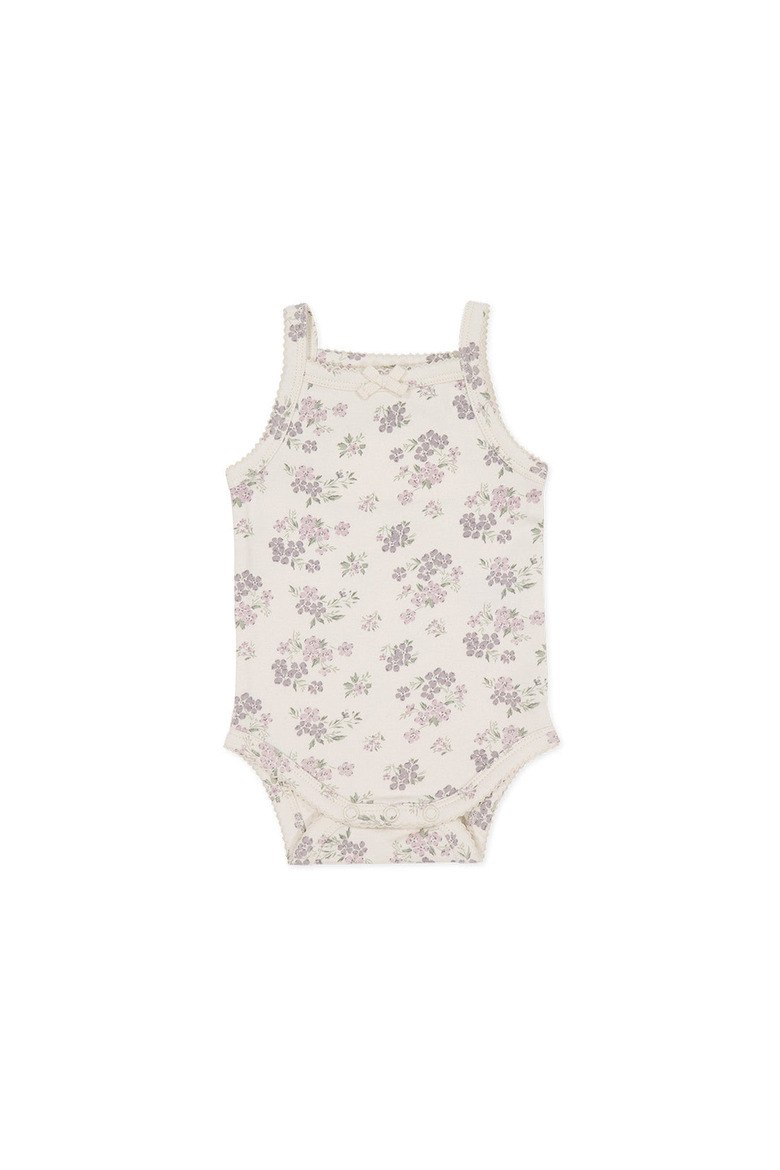 Organic Cotton Bridget Singlet Bodysuit - Selena Tofu Childrens Bodysuit from Jamie Kay Australia
