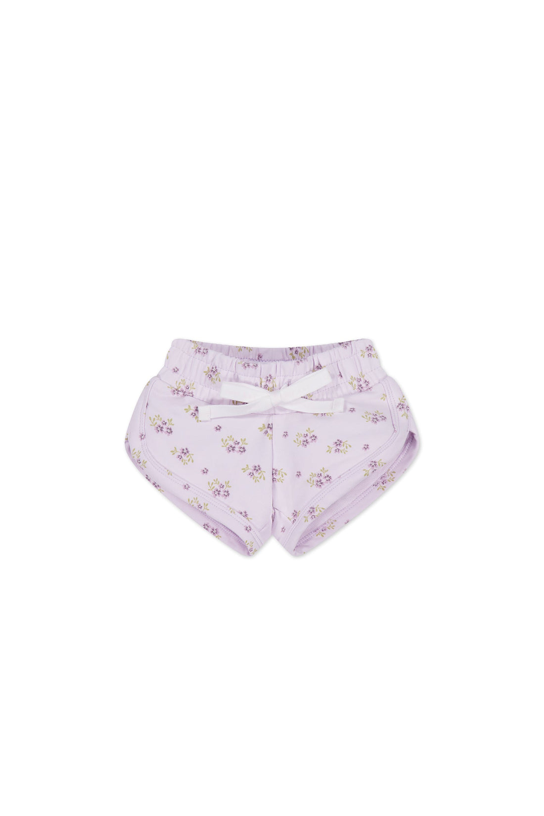 Organic Cotton Ivy Shortie - Rose Floral Pink Childrens Short from Jamie Kay Australia