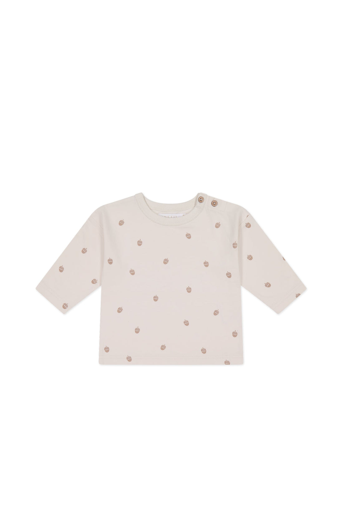 Organic Cotton Levi Long Sleeve Top - Acorns Tofu Childrens Top from Jamie Kay Australia