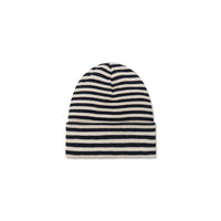 Organic Cotton Modal Lennon Beanie - Narrow Stripe Constellation/Soft Clay Childrens Hat from Jamie Kay Australia
