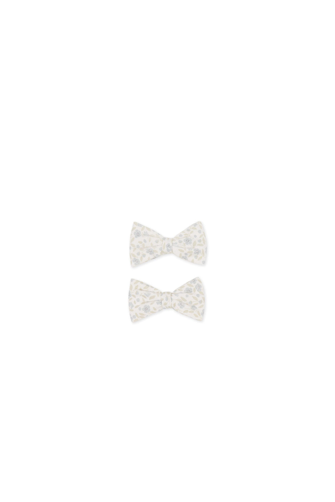 Organic Cotton Noelle 2pk Bow - Elodie Whisper White Childrens Hair Bow from Jamie Kay Australia