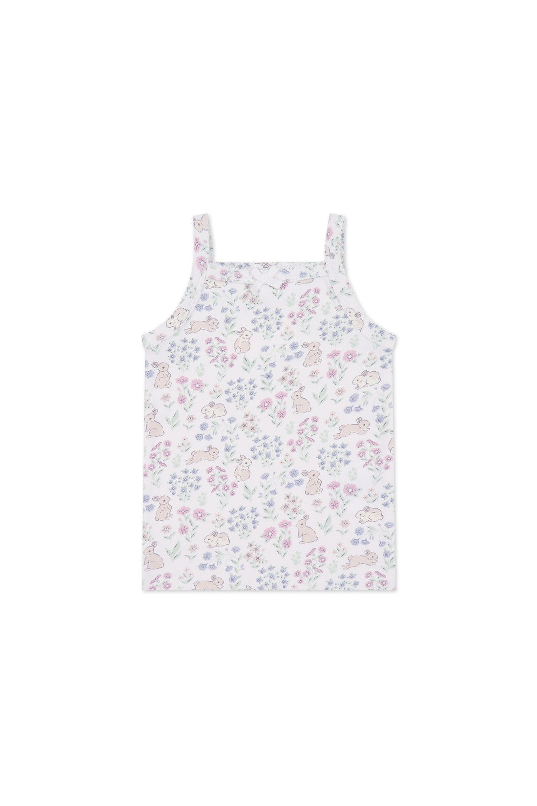 Organic Cotton Singlet - Penny's Egg Hunt Parisian Pink Childrens Singlet from Jamie Kay Australia