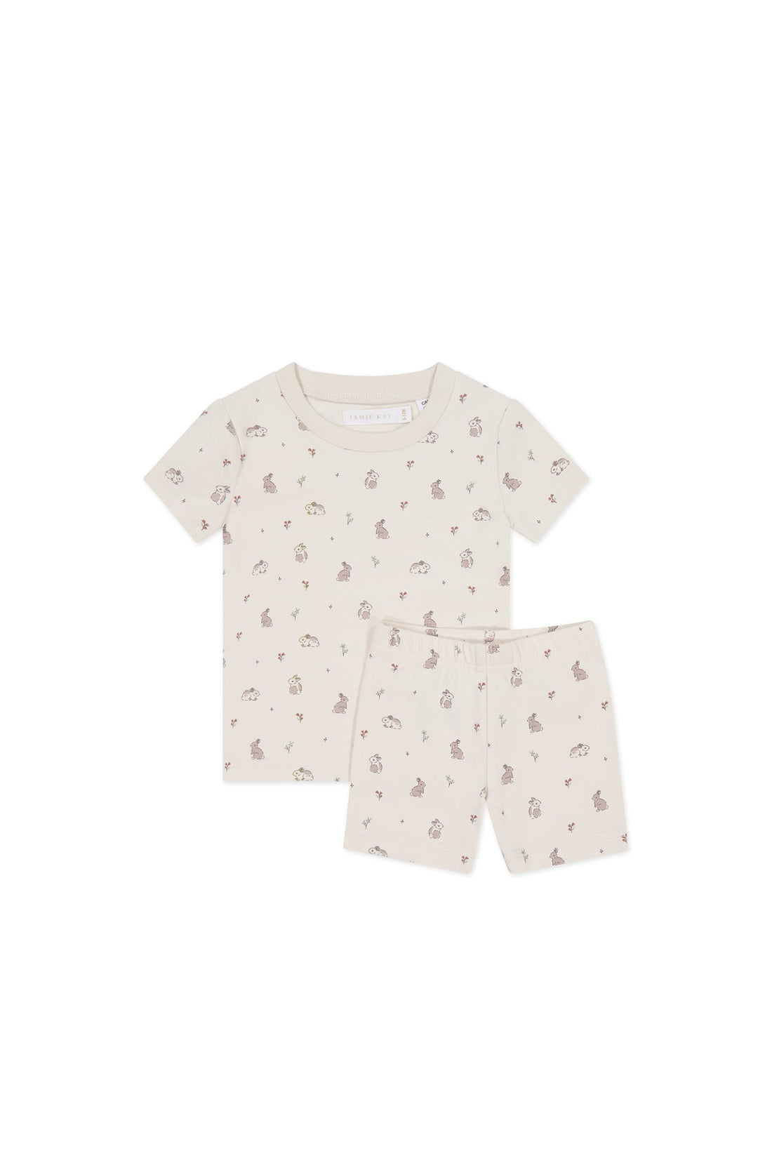 Organic Cotton Skye Short Sleeve Pyjama Set - Hoppy Days Childrens Pyjama from Jamie Kay Australia