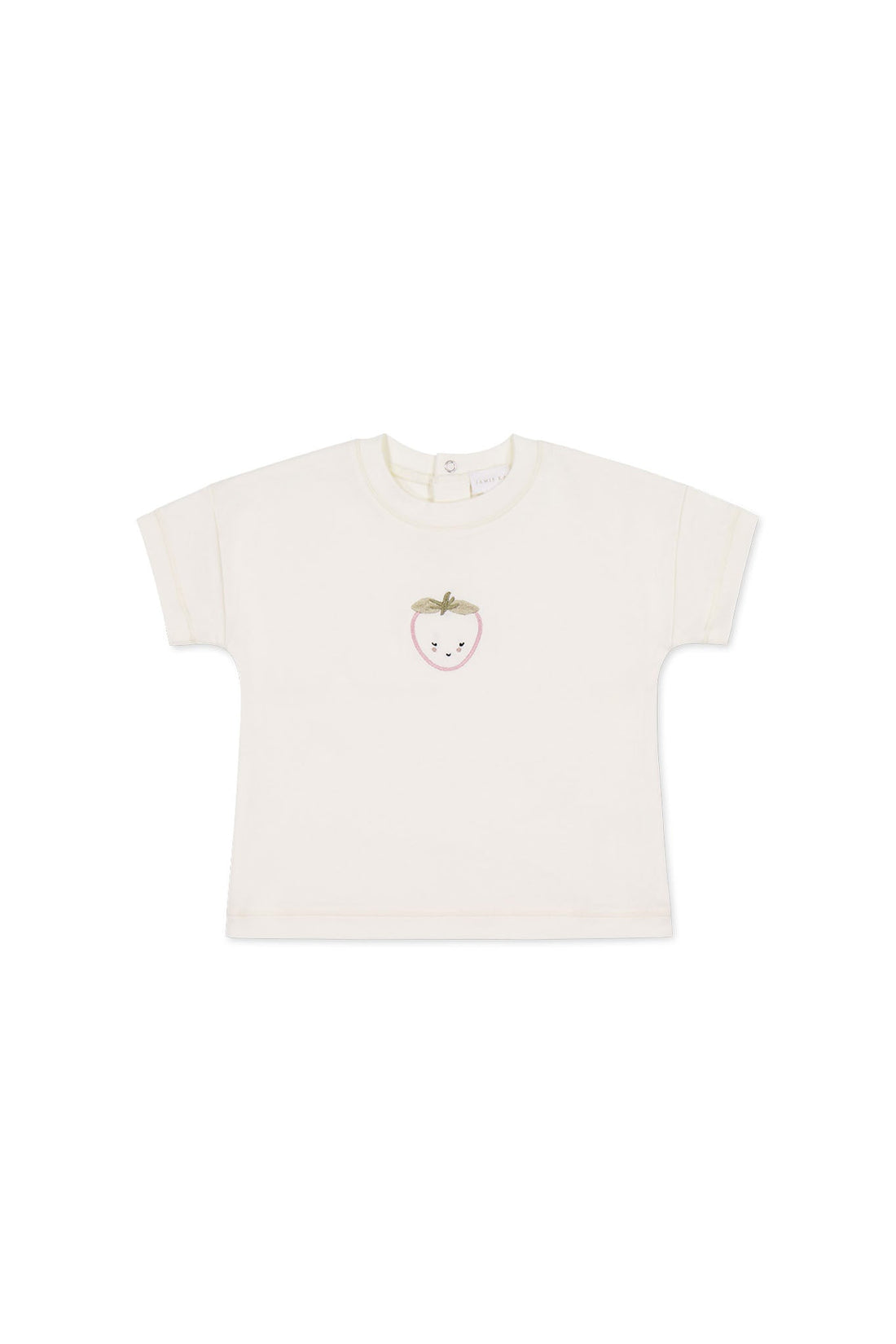 Pima Cotton Mimi Top - Parchment Blushing Berry Childrens Top from Jamie Kay Australia