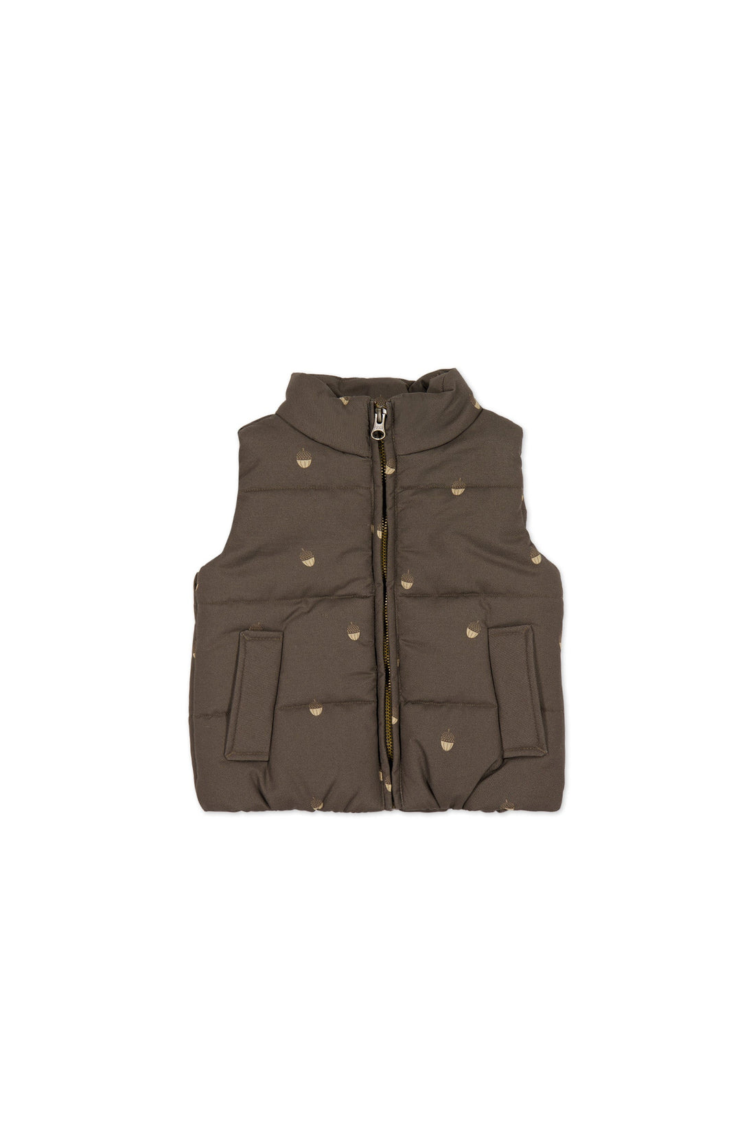 Rudi Puffer Vest - Acorn Wolf Childrens Vest from Jamie Kay Australia