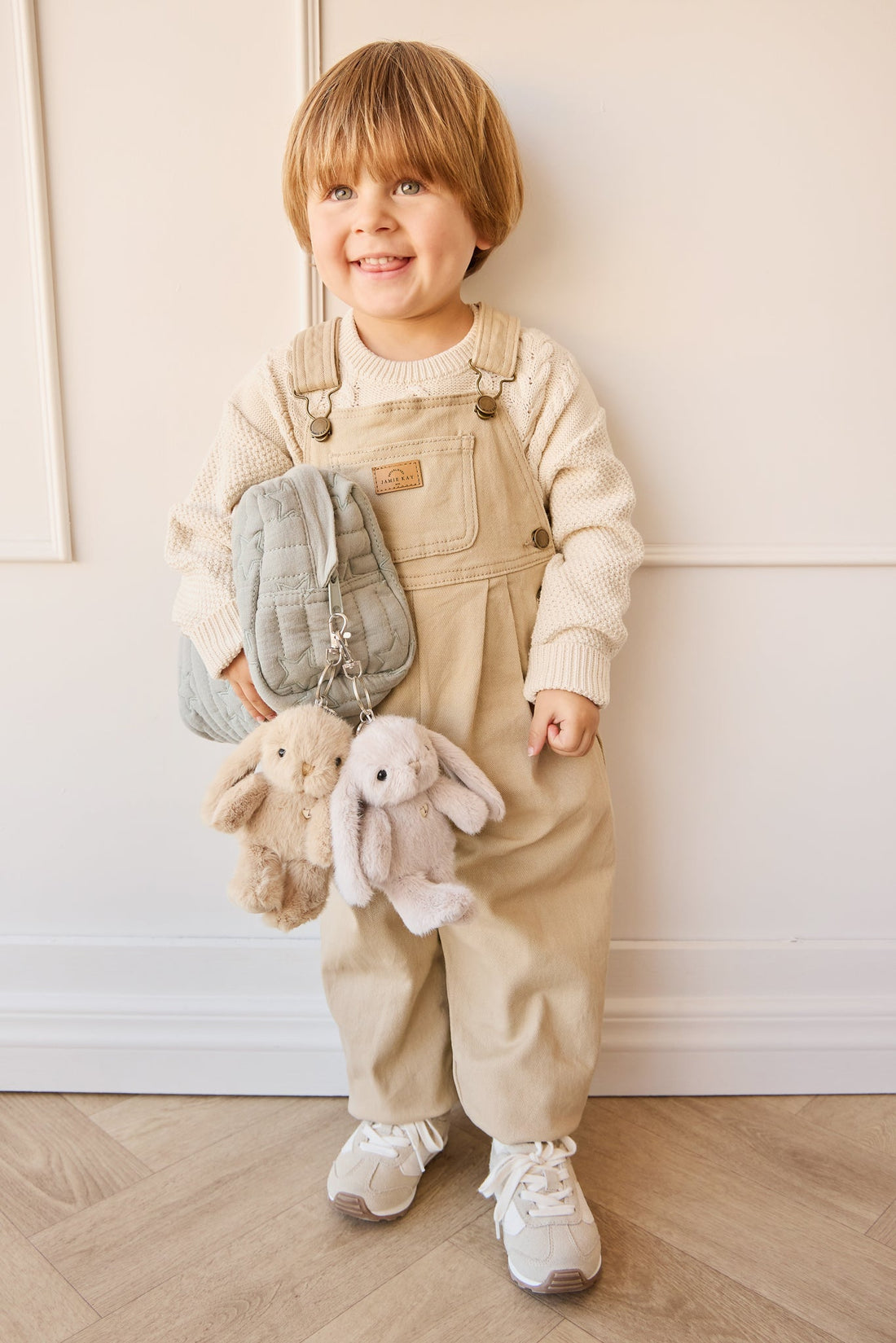 Snuggle Bunnies - Penelope Keyring - Caramel Childrens Toy from Jamie Kay Australia