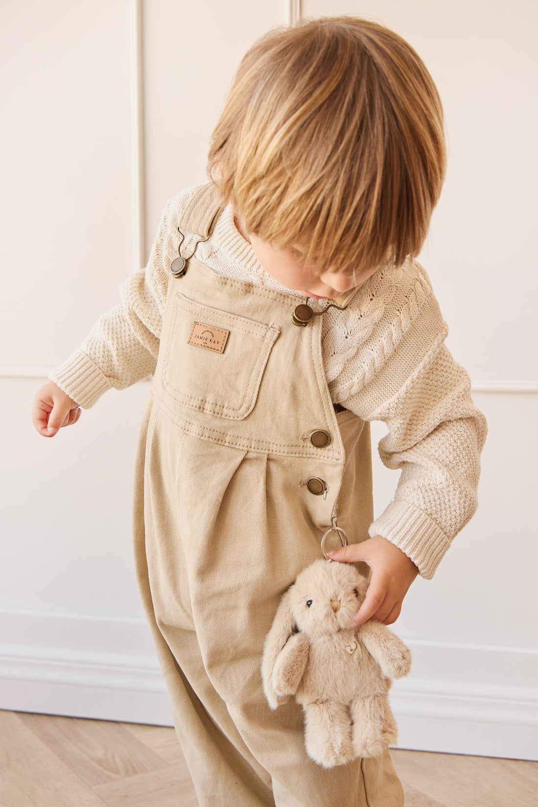 Snuggle Bunnies - Penelope Keyring - Caramel Childrens Toy from Jamie Kay Australia