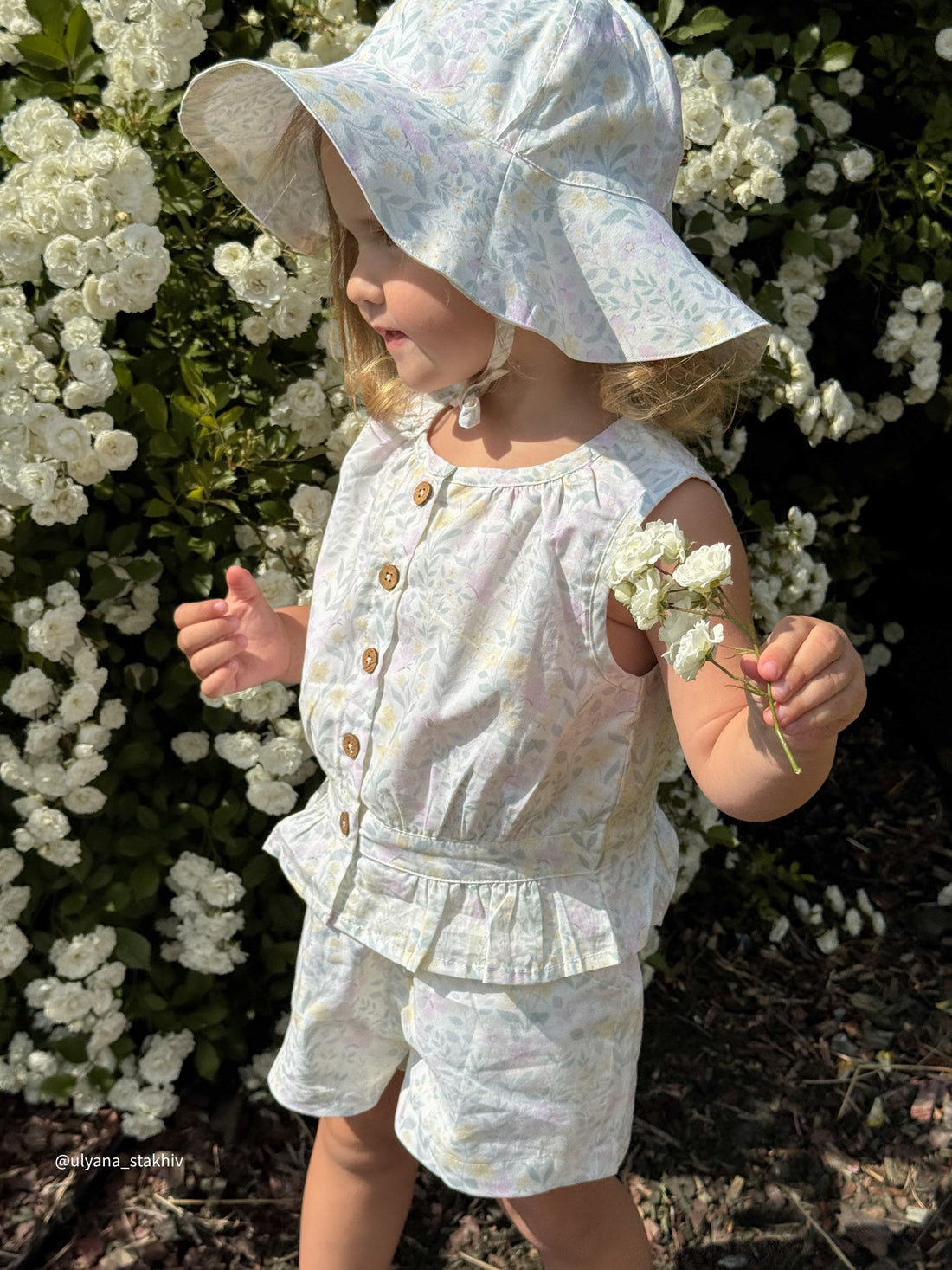 Organic Cotton McCenna Top - Daphne Egret Childrens Top from Jamie Kay Australia