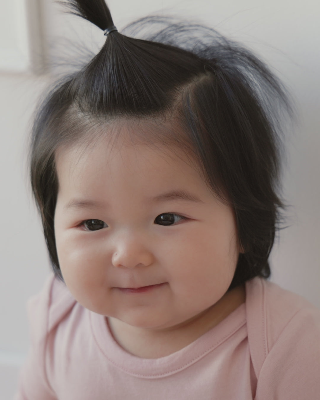 Merino Long Sleeve Envelope Bodysuit - Cloud Pink Childrens Bodysuit from Jamie Kay Australia