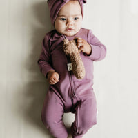 Pima Cotton Frankie Zip Onepiece - Lillium Childrens Onepiece from Jamie Kay Australia