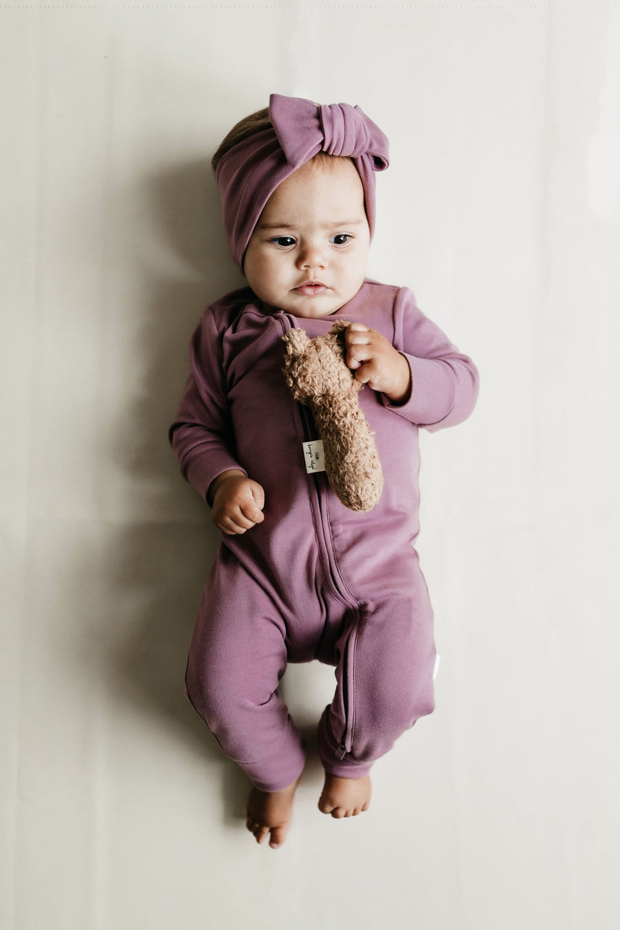 Pima Cotton Frankie Zip Onepiece - Lillium Childrens Onepiece from Jamie Kay Australia