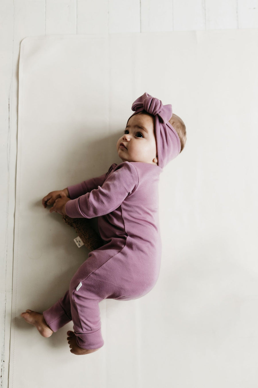 Pima Cotton Frankie Zip Onepiece - Lillium Childrens Onepiece from Jamie Kay Australia