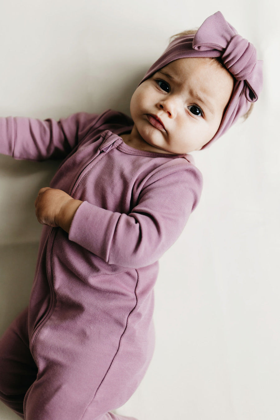 Pima Cotton Frankie Zip Onepiece - Lillium Childrens Onepiece from Jamie Kay Australia