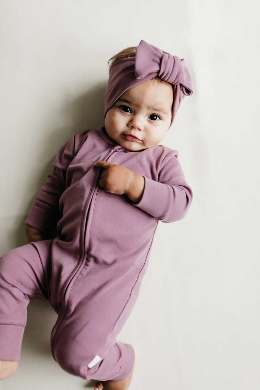 Pima Cotton Frankie Zip Onepiece - Lillium Childrens Onepiece from Jamie Kay Australia