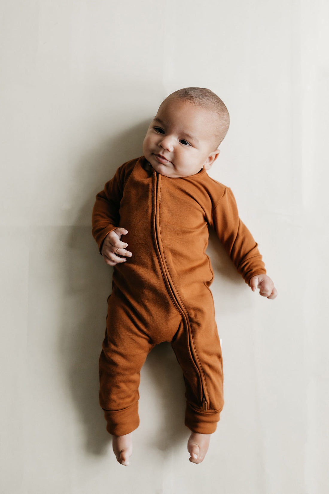 Pima Cotton Frankie Zip Onepiece - Sienna Childrens Onepiece from Jamie Kay Australia